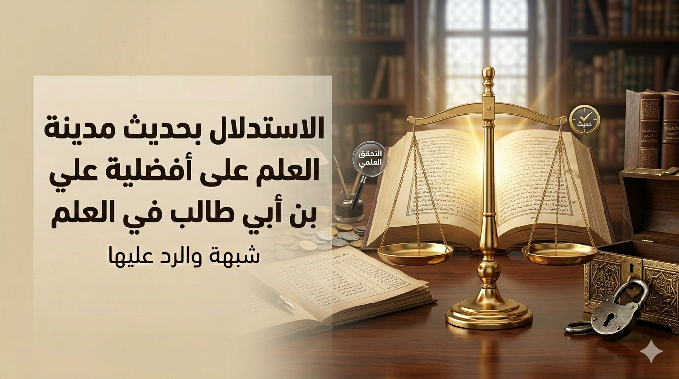 الاستدلال بحديث (مدينة العلم) على أفضلية علي بن أبي طالب في العلم