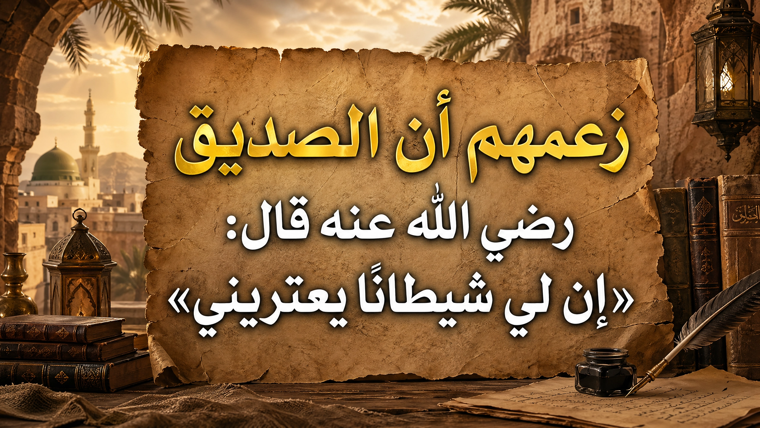 زعمهم أن الصديق رضي الله عنه قال: «إن لي شيطانًا يعتريني»