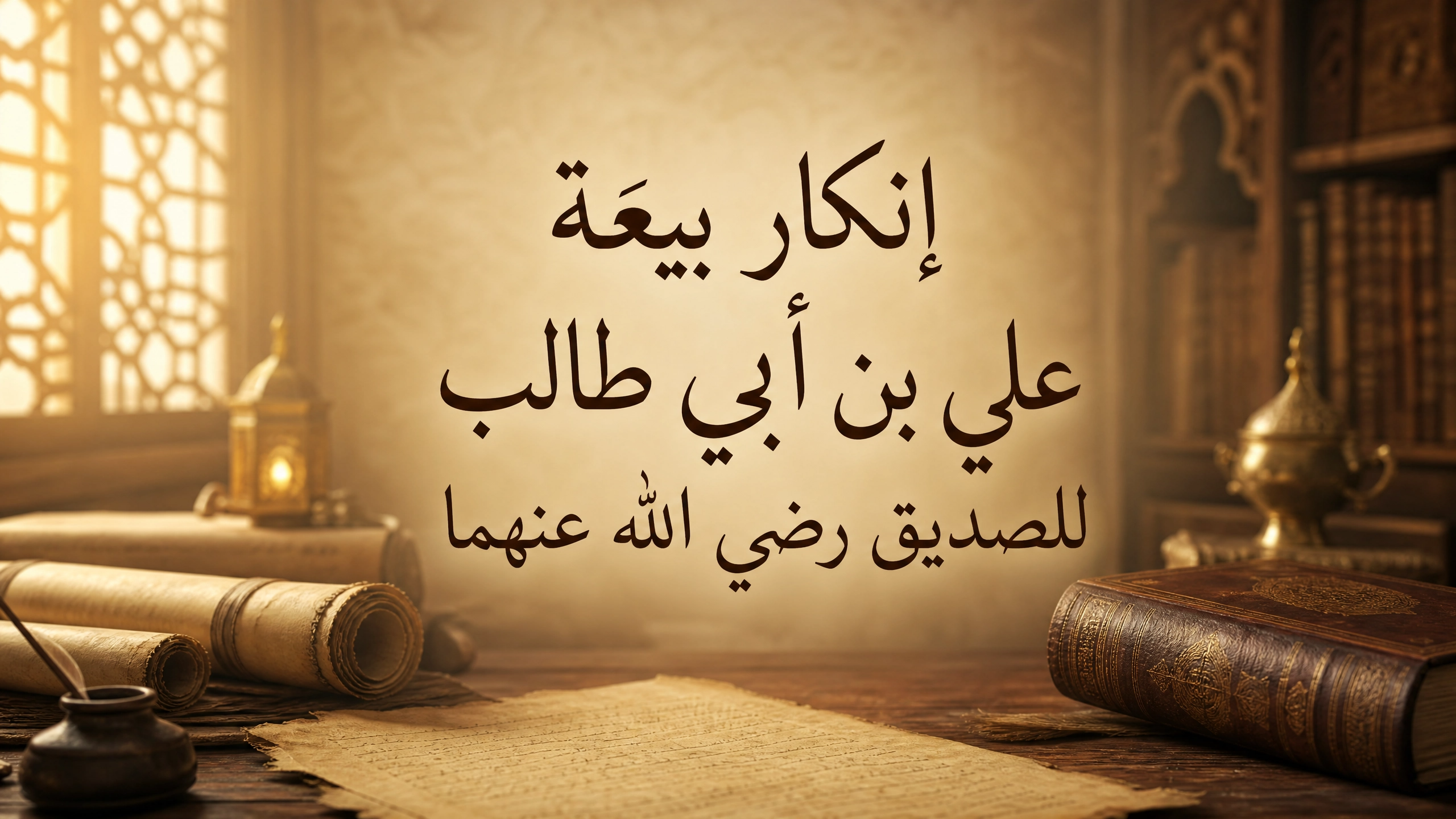 إنكار بيعة علي بن أبي طالب للصديق رضي الله عنهما
