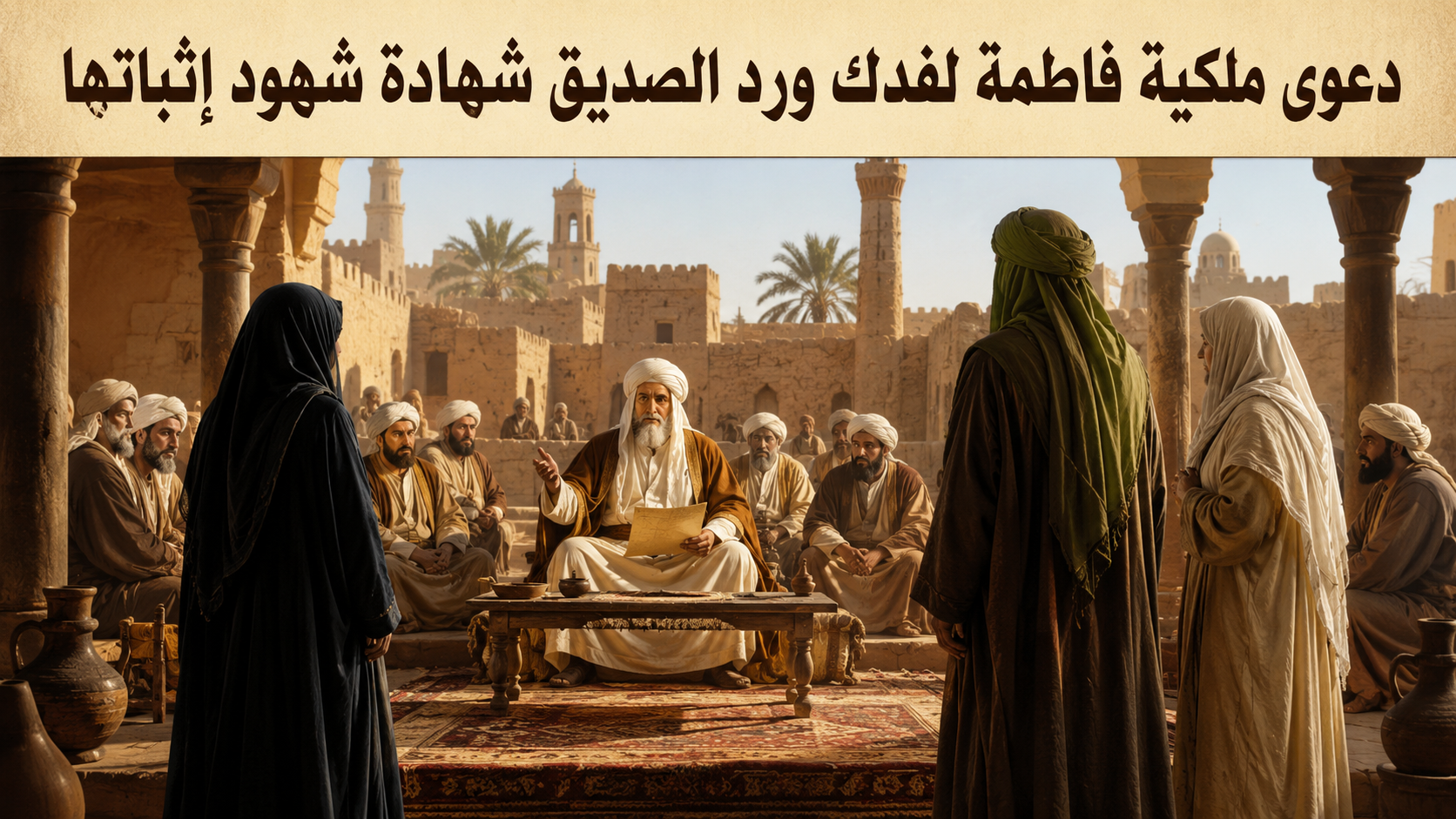 دعوى ملكية فاطمة لفدك ورد الصديق شهادة شهود إثباتها