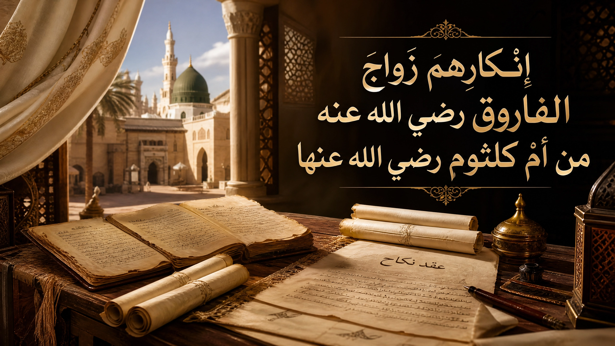 إنكارُهم زواجَ الفاروق رضي الله عنه من أمِّ كلثومٍ رضي الله عنها