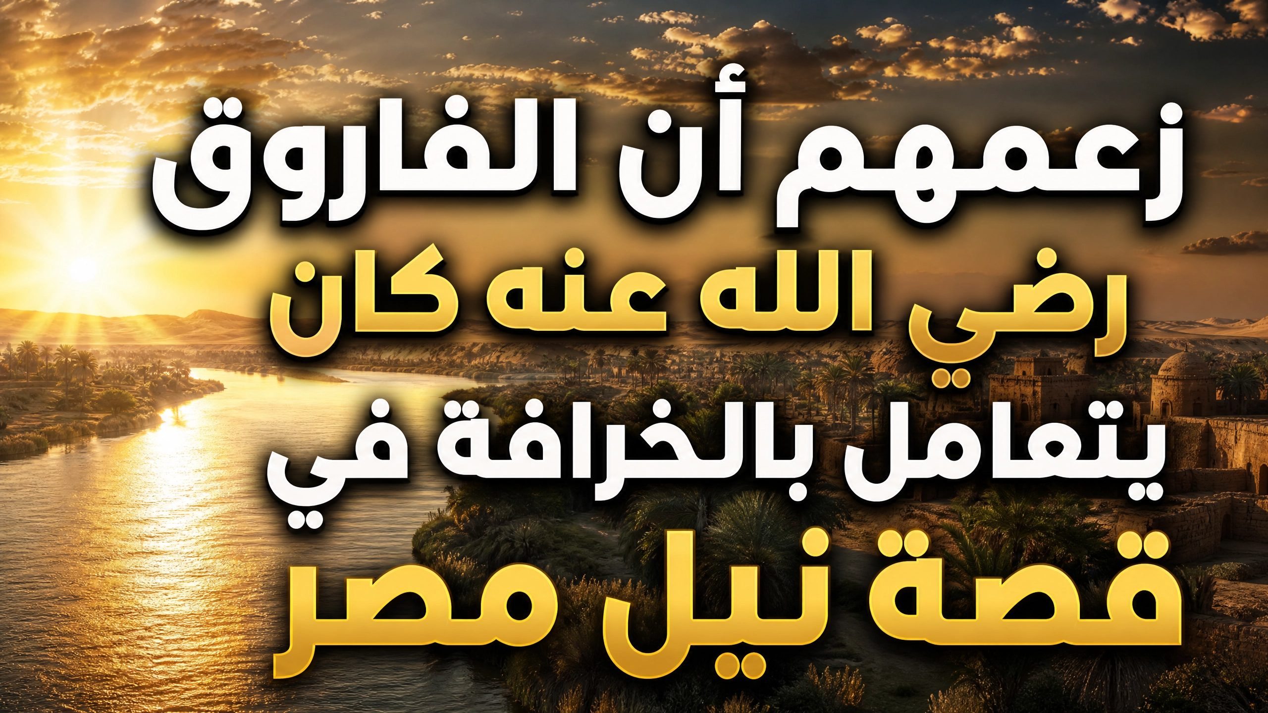 زعمهم أن الفاروق رضي الله عنه كان يتعامل بالخرافة في قصة نيل مصر