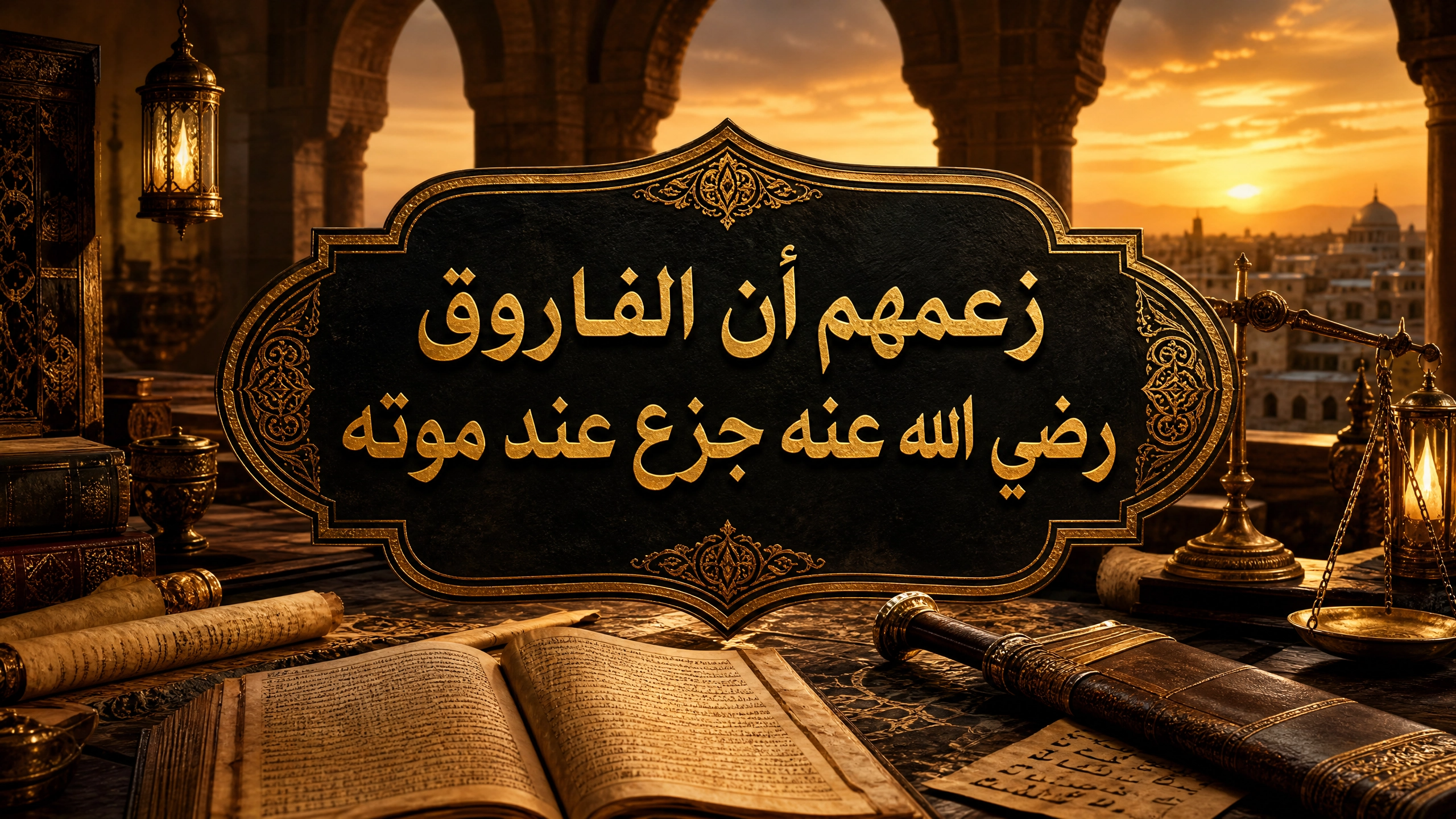 زعمهم أن الفاروق رضي الله عنه جزع عند موته