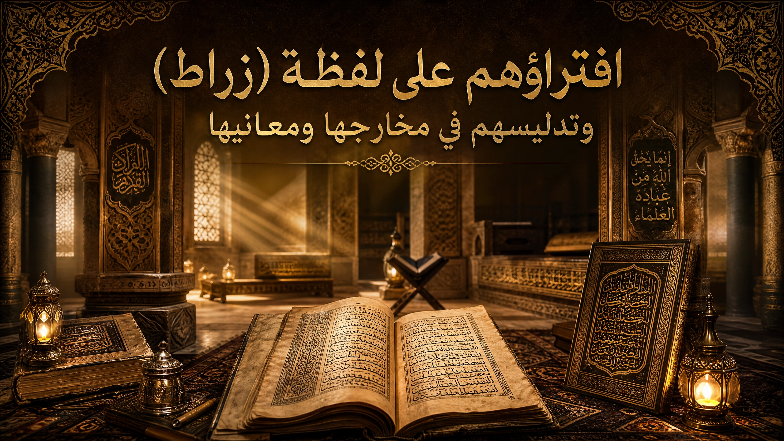 افتراؤهم على لفظة (زراط) وتدليسهم في مخارجها ومعانيها