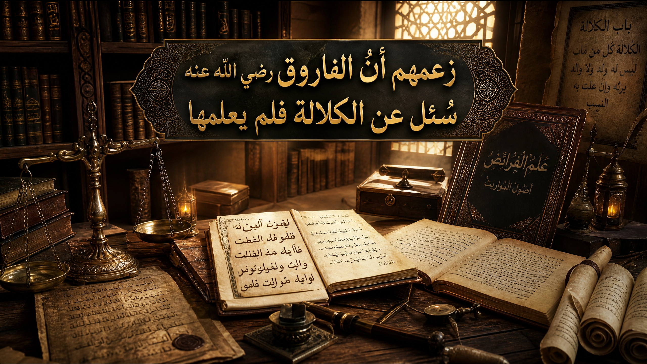 زعمهم أن الفاروق رضي الله عنه سُئل عن الكلالة فلم يعلمها