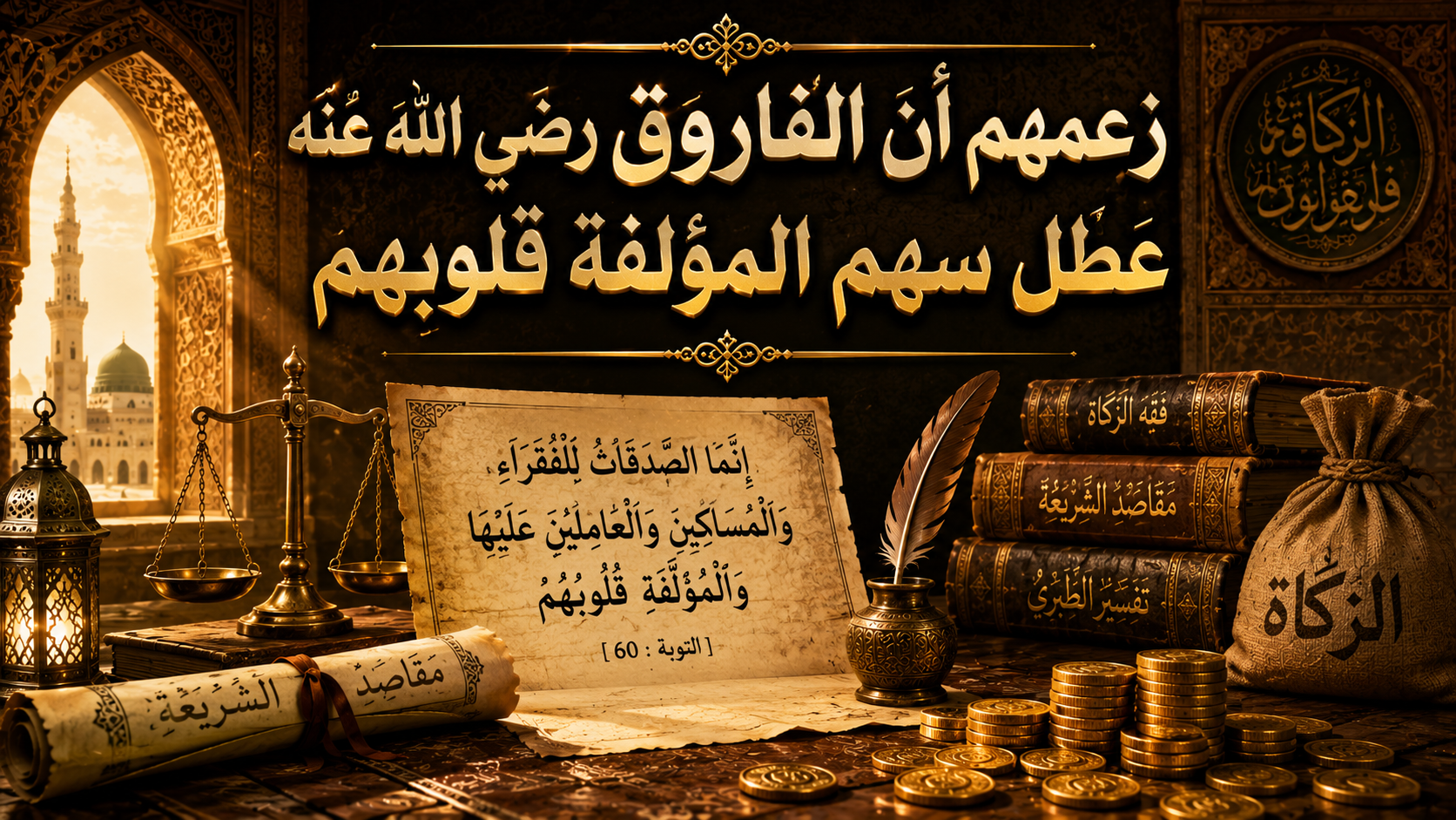 زعمهم أن الفاروق رضي الله عنه عطل سهم المؤلفة قلوبهم