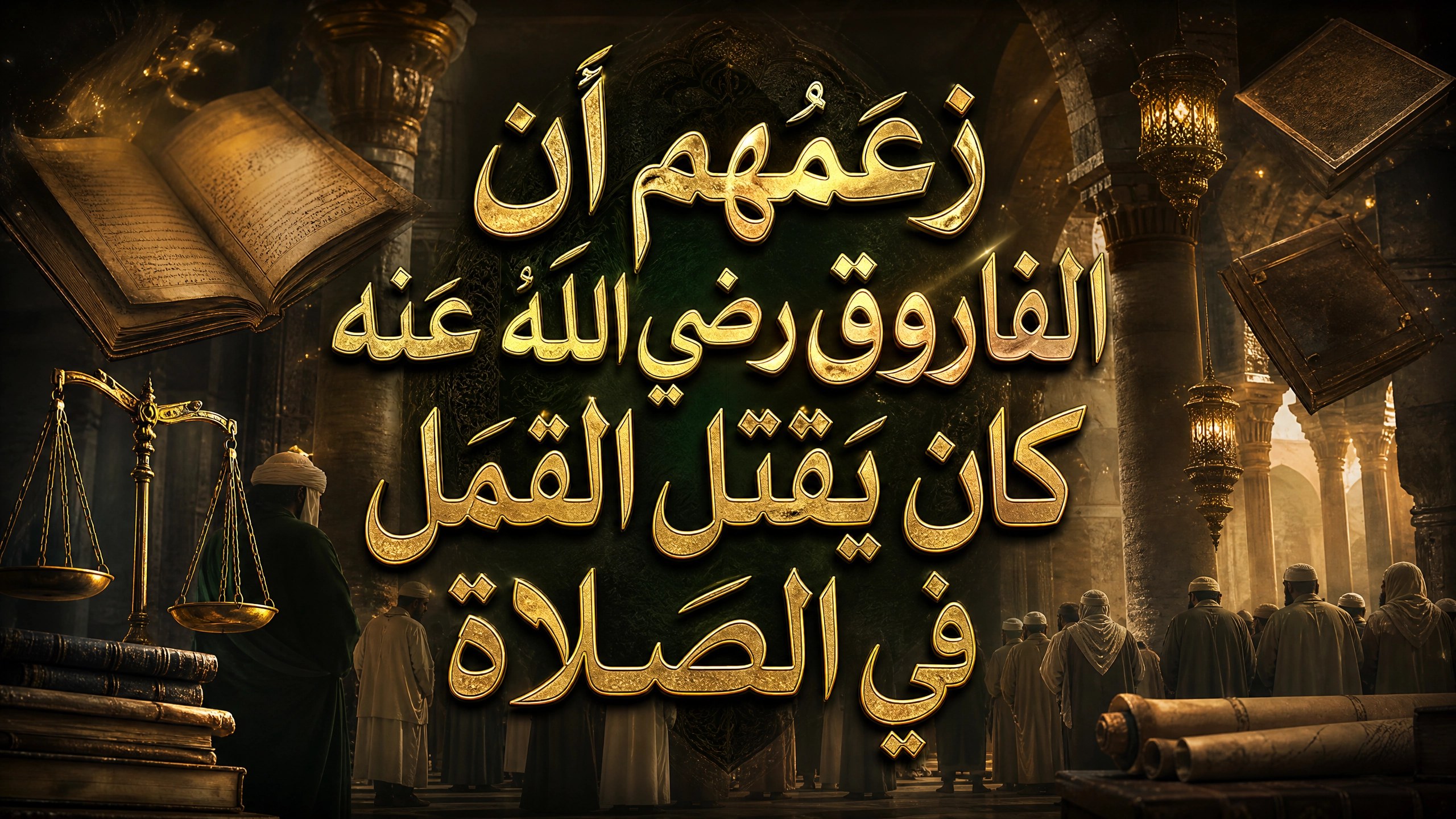 زعمهم أن الفاروق رضي الله عنه كان يقتل القمل في الصلاة