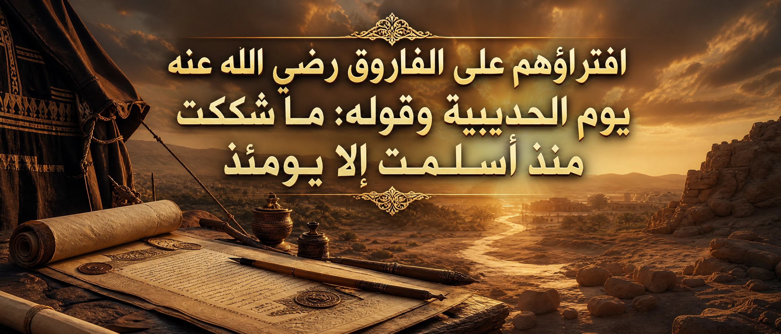 افتراؤهم على الفاروق رضي الله عنه يوم الحديبية وقوله: 