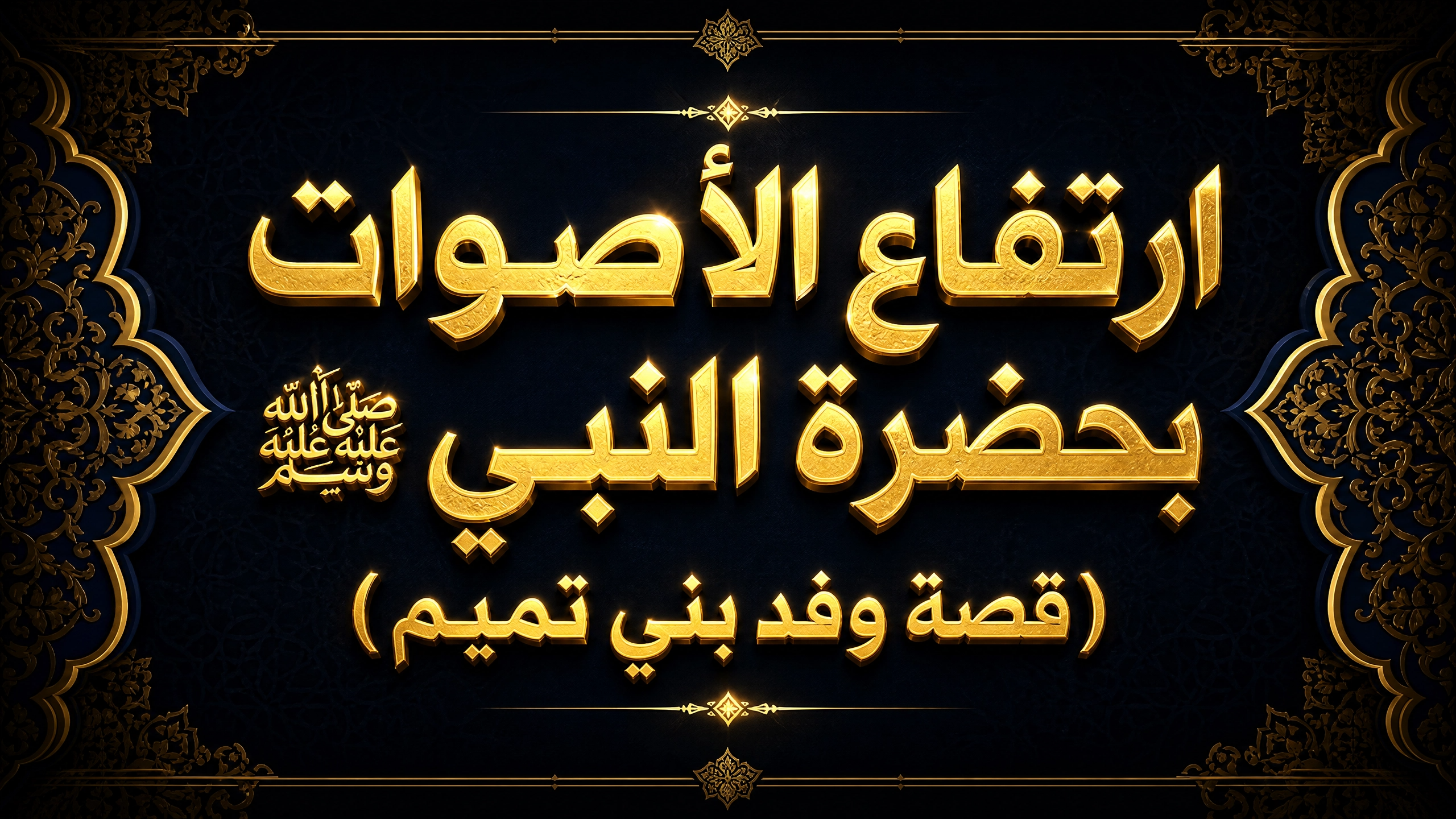 ارتفاع الأصوات بحضرة النبي صلى الله عليه وسلم (قصة وفد بني تميم)