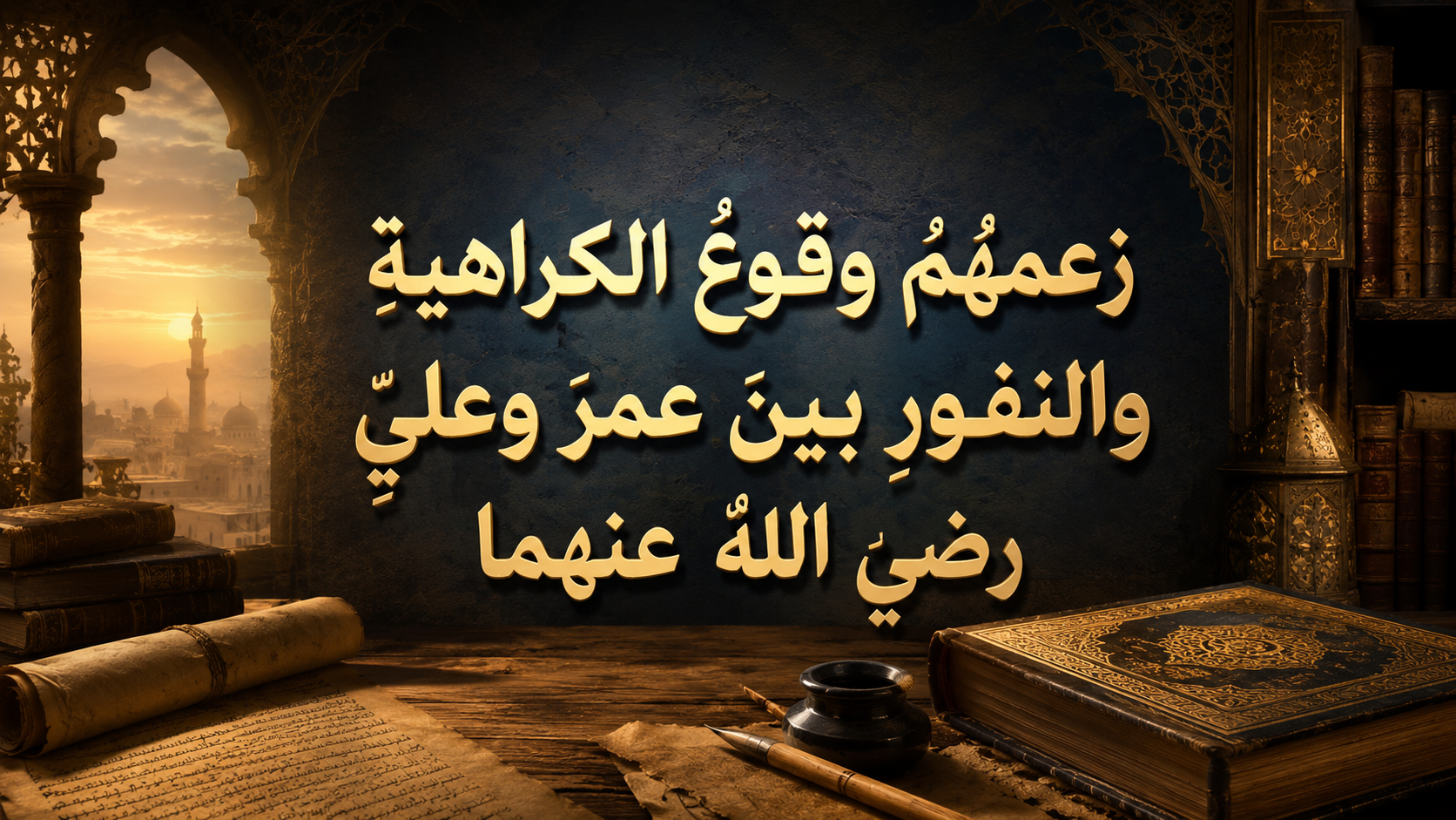زعمهم وقوع الكراهية والنفور بين عمر وعلي رضي الله عنهما