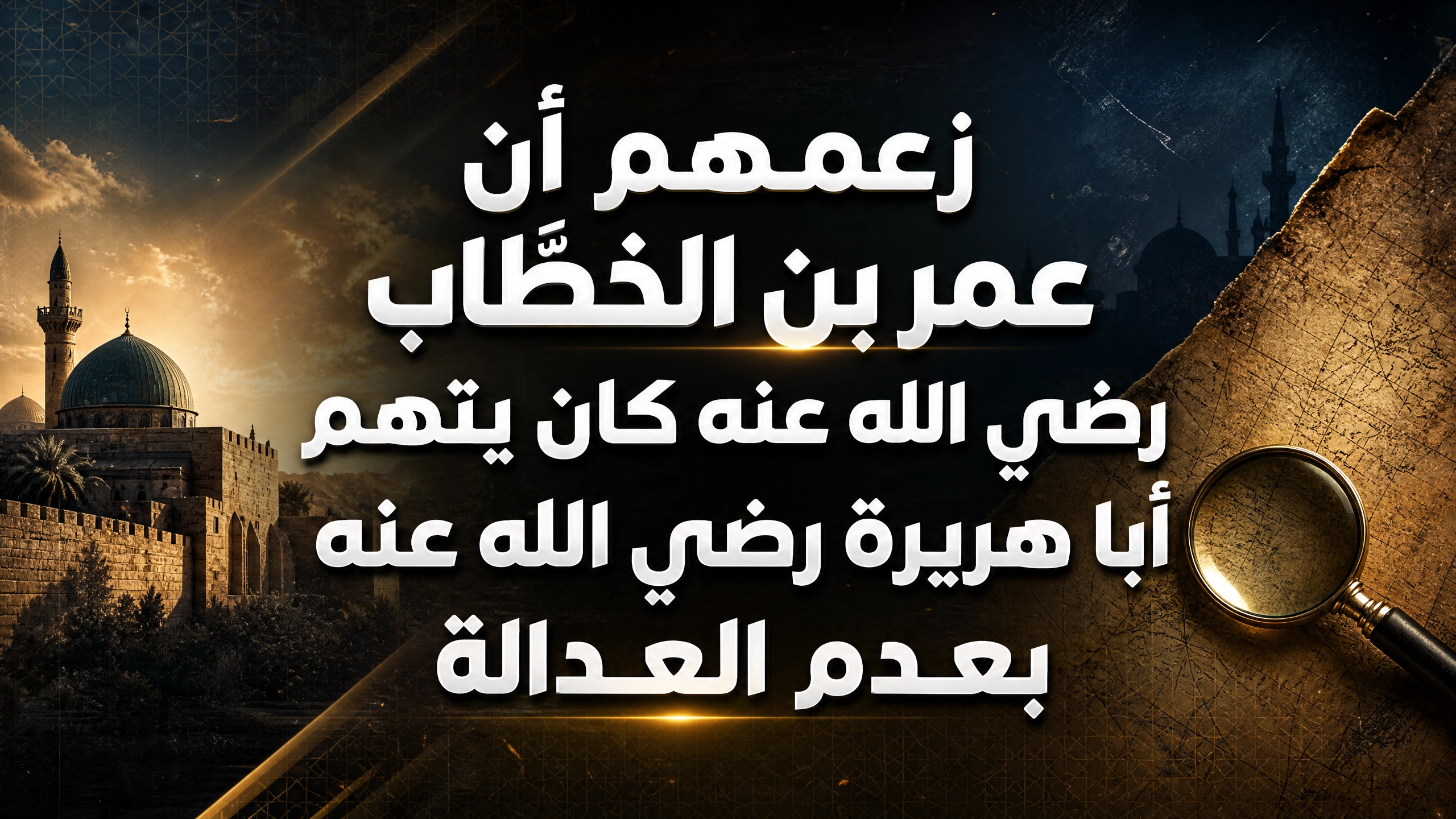 زعمهم أن عمر بن الخطَّاب رضي الله عنه كان يتهم أبا هريرة رضي الله عنه بعدم العدالة