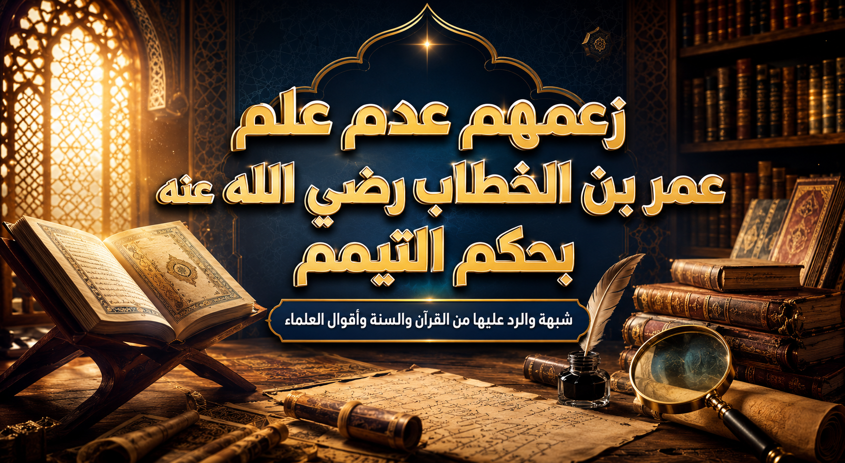 زعمهم عدم علم عمر بن الخطَّاب رضي الله عنه بحكم التيمم