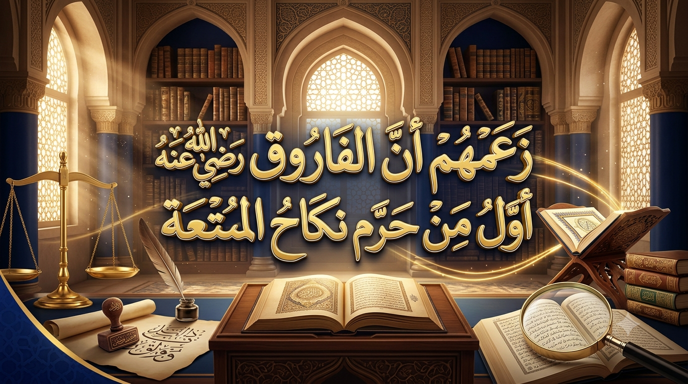 زعمهم أن الفاروق رضي الله عنه أول من حرم نكاح المتعة