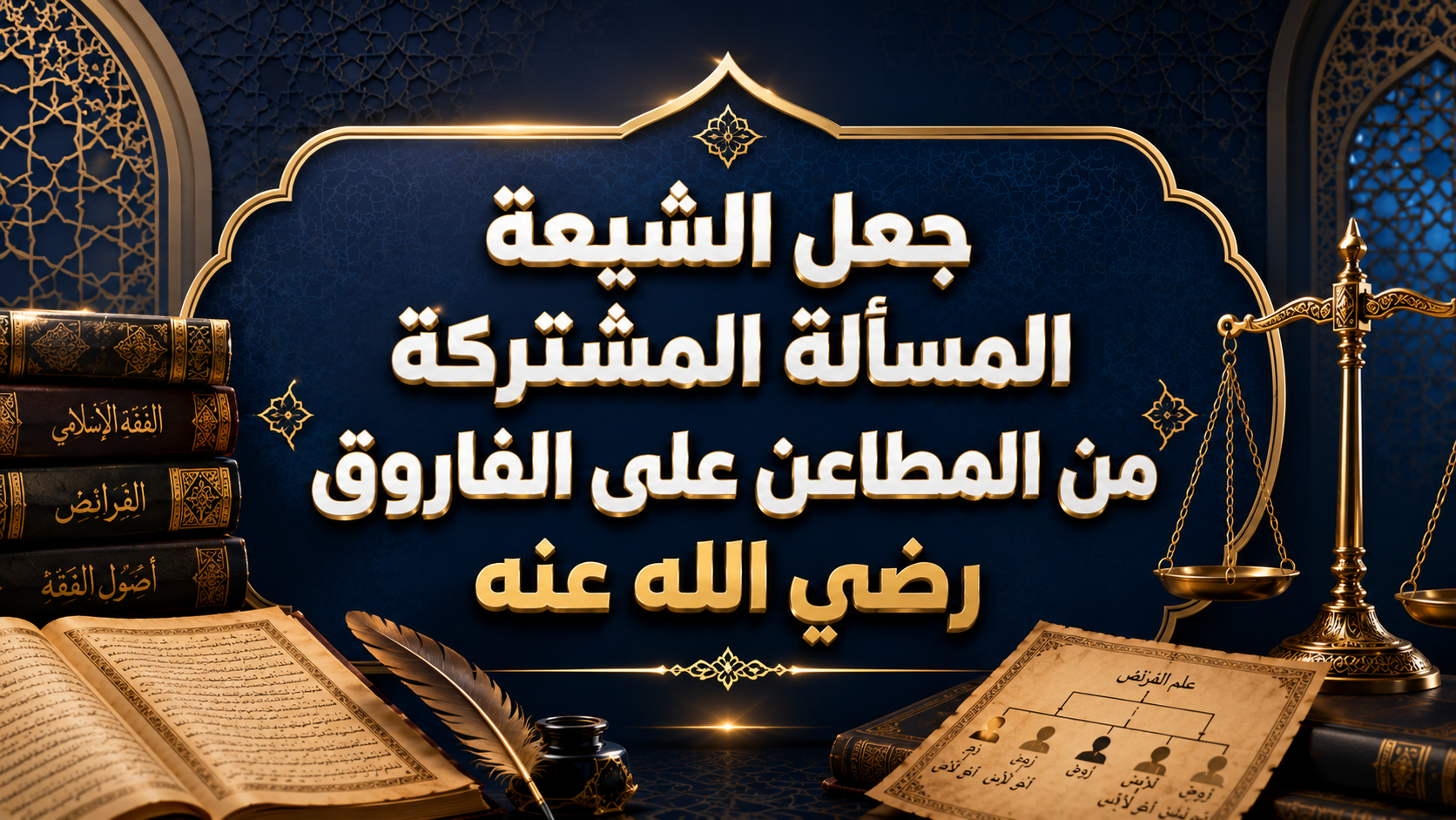 جعل الشيعة المسألة المشتركة من المطاعن على الفاروق رضي الله عنه