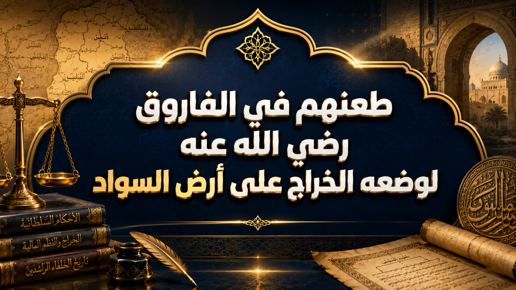 طعنهم في الفاروق رضي الله عنه لوضعه الخراج على أرض السواد